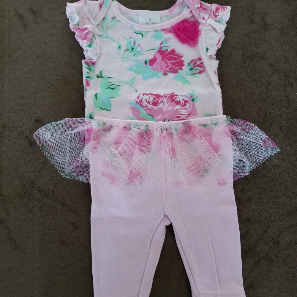 Floral Print Tutu Set